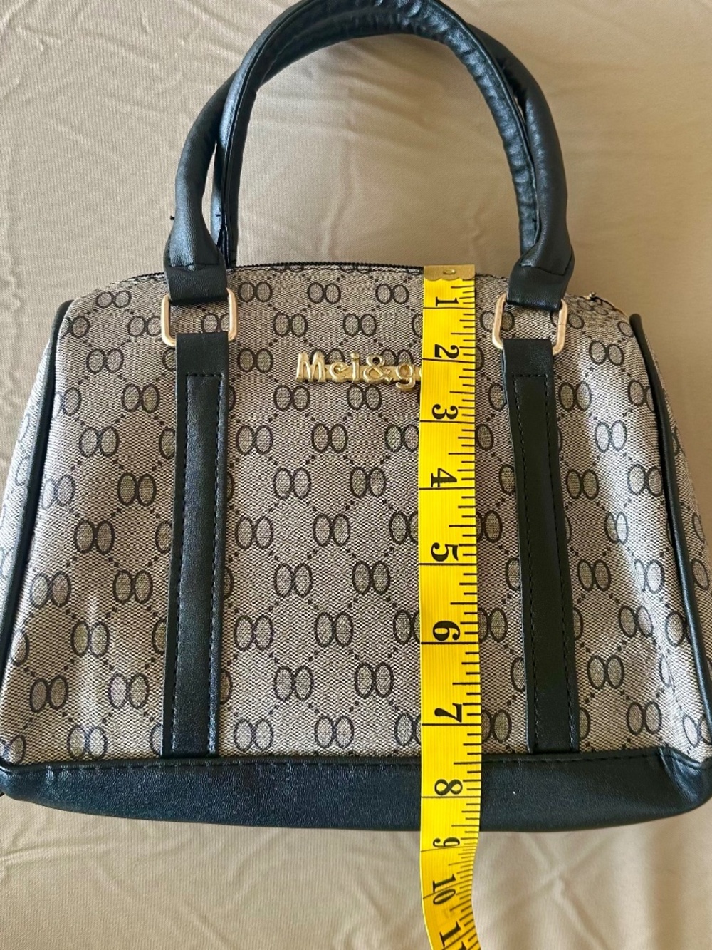 Mei & Ge (3 Piece Set) Satchel Handbag with Matching Wallet and Key Holder - Picture 13 of 14
